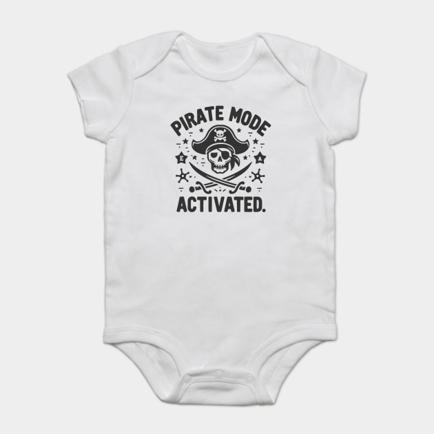 Pirate Mode Activated Baby Bodysuit by Frank Ring